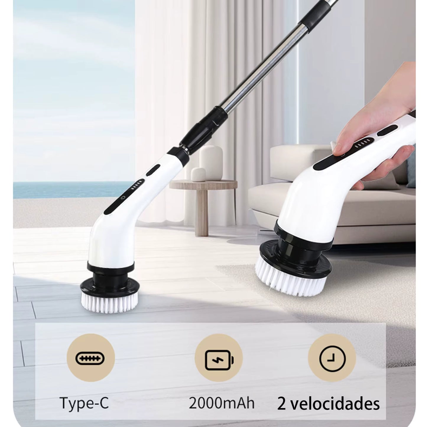 Cleanzova™ — Multifunction Electric Rotary Cleaning Brush
